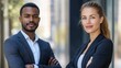 © Wahyu - Confident Business Professionals Portrait: A Diverse Team Ready for Success