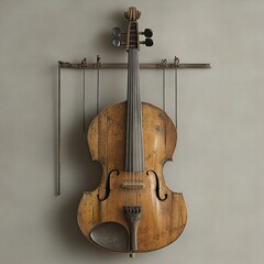 Wall Mural - Antique Violin: A Timeless Musical Instrument