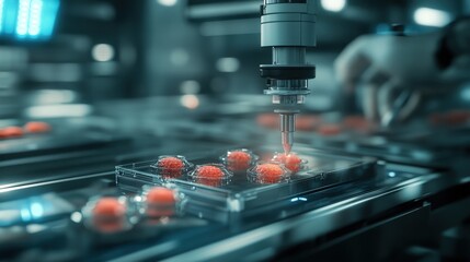 Poster - State-of-the-Art Laboratory Equipment Utilized for Precision Culturing of Cells in Biotechnology Research, Showcasing Innovative Techniques in Modern Science