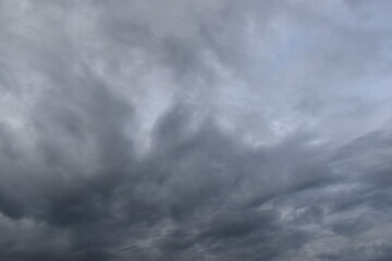 Wall Mural - blue sky and white cloud background, cloudy in rainny season