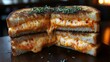 © Diki - A gooey, spicy grilled cheese sandwich with melted cheese and herbs