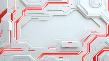 Poster - Futuristic circuit design concept digital space graphic art technology abstract viewpoint innovative background for creativity