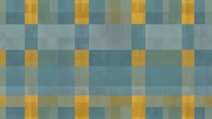 Wall Mural - aesthetic cute distorted vertical pastel blue and yellow checkerboard, gingham, plaid, checkers wallpaper illustration, perfect for backdrop, wallpaper, postcard, banner, cover Generative AI