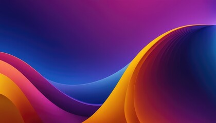 Poster - Abstract colorful background with waves and smooth gradient
9
