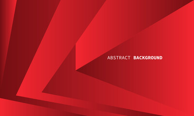 Poster - Abstract red tone polygon geometric design modern luxury background vector