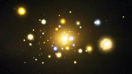 Wall Mural - Stellar formations and cosmic phenomena in a vibrant night sky