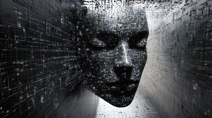 Poster - Digital Face in a Data Stream