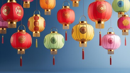 Wall Mural - chinese new year lantern ai generative