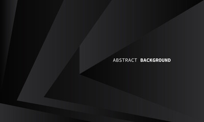 Poster - Abstract black tone polygon geometric design modern luxury background vector