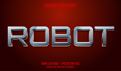 Canvas Print - robot editable text effect