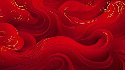 Wall Mural - chinese traditional background design with abstract pattern in red background chinese red textured p