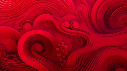 Wall Mural - chinese traditional background design with abstract pattern in red background chinese red textured p