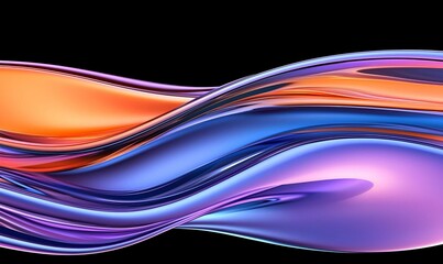 Poster - Dynamic Color Symphony, a vivid abstract artwork capturing the essence of movement and energy through bold hues and fluid shapes.