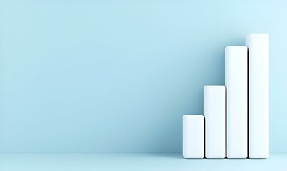 Poster - Minimalist Data Visualization, sleek design showcasing a simplified bar graph, emphasizing clarity and effective data representation.