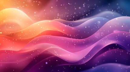 Poster - elegant and cheerful background featuring floating whimsical gradients soft patterns and bright abst