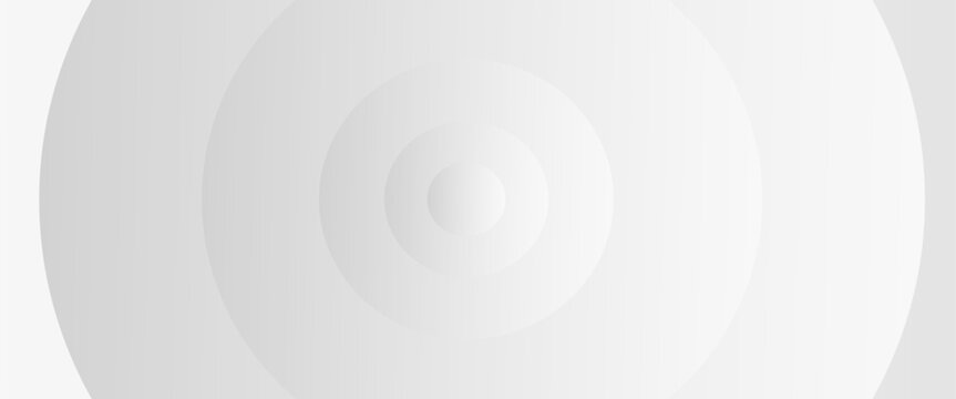 Minimalist Abstract White Concentric Circles Geometric Pattern Wallpaper Background