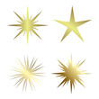 © Paradox-D - Four premium of five angles stars on dark background and Premium star button, option, chart and process button design. and four premium dark level with gold color buttons.