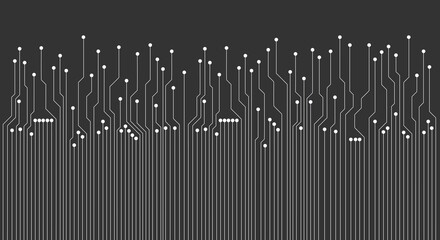 Poster - Technology background with hitech digital data