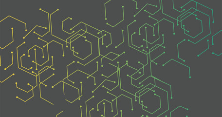 Poster -  Futuristic circuit board design. Vector illustration.
