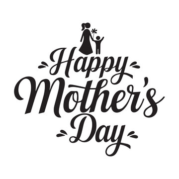 Mothers day typography