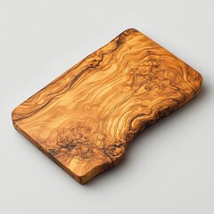 Wall Mural - Rustic olive wood cutting board with natural edge.