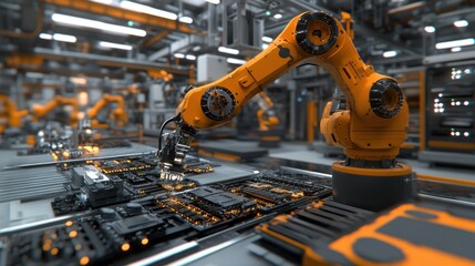 Poster - Advanced Robotic Automation in Modern Factory