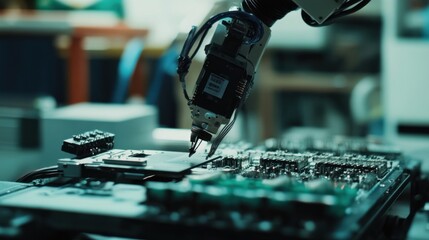 Poster - Automated Precision: Robotic Arm Assembling Circuit Board