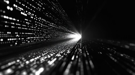 Poster - digital tunnel: a journey into the binary universe
