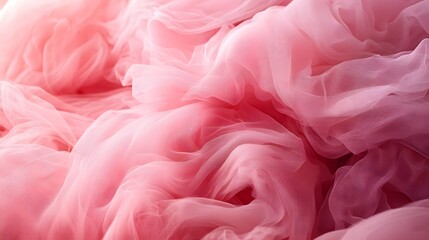 Sticker - pink tulle fabric with layers and texture