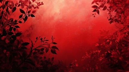 Poster - Abstract red background with smooth gradients and subtle textures, creating a bold and dynamic visual design for creative digital projects and high-impact graphic design elements