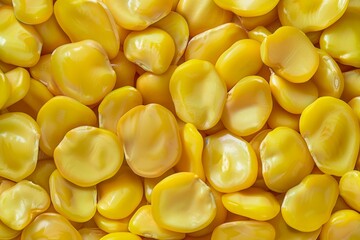 Wall Mural -  Big amount of yellow raw fava beans. Image illustrated food for advertisement