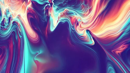 Wall Mural - Abstract Swirling Nebula: A Symphony of Color and Light