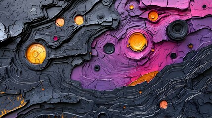 Poster - AI Harmony, an abstract representation of the collaboration between artificial intelligence and human creativity, vibrant colors intertwining in dynamic patterns.