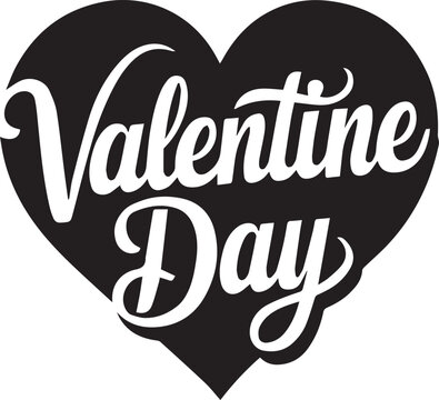Heartfelt Shadows A Valentine’s Typography Tale