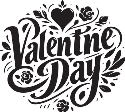 Heartfelt Shadows A Valentine’s Typography Tale