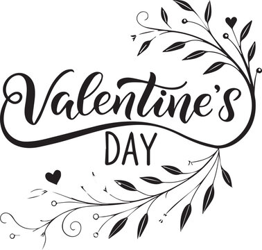 Heartfelt Shadows A Valentine’s Typography Tale