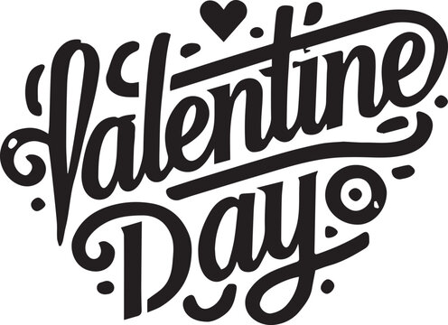 Heartfelt Shadows A Valentine’s Typography Tale