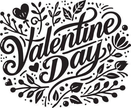 Heartfelt Shadows A Valentine’s Typography Tale