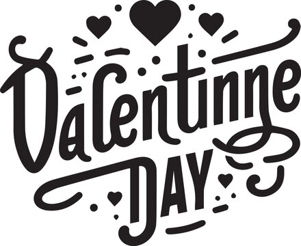 Heartfelt Shadows A Valentine’s Typography Tale