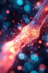 Poster - A symbolic glowing muscle fiber transitioning from tight to relaxed after therapy.