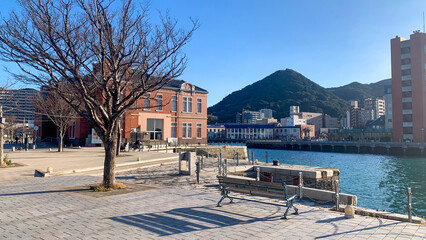 Wall Mural - 門司港レトロの港町風景