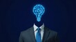 © Rika - Businessman Illuminated Head Represents Ideas Innovation