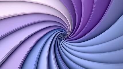 Poster - Abstract swirling purple and blue gradient tunnel.