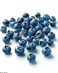 Poster - Fresh Blueberries Display in Ultra High Definition With Strong Contrast and Vibrant Colors