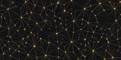Wall Mural - Gold Stars on Black Background