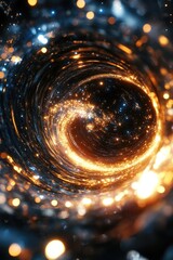 Wall Mural - black hole spiral