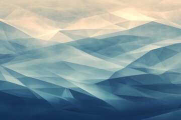 Fototapete - Elegant vintage blue background with soft shiny bokeh and wave like geometric texture