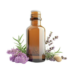 Sticker - Essential Oils: Rosemary and Lavender Aromatherapy