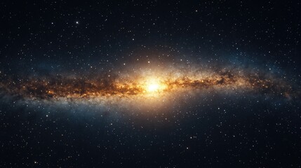 Wall Mural - Galaxy with central bright star