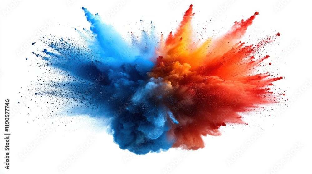 Color powder splash rainbow background paint holi smoke colour . Powder ...